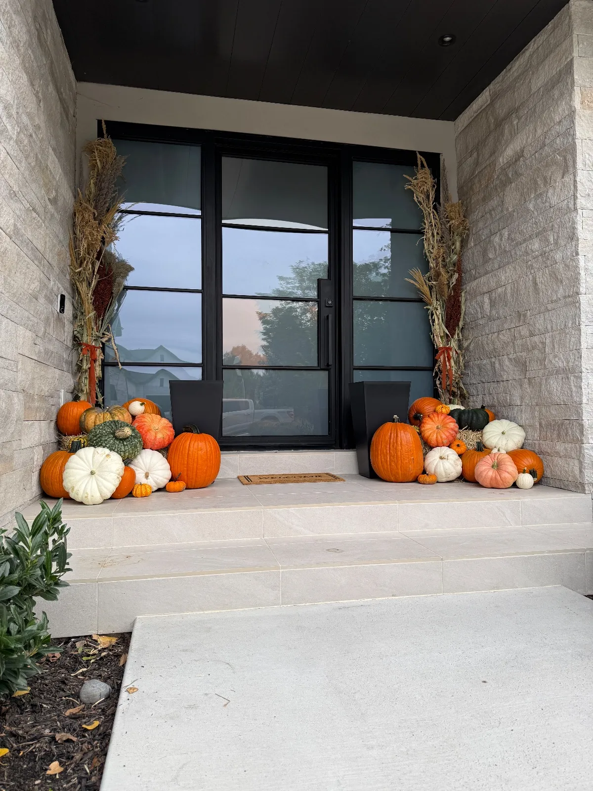 Mountain Pumpkins commercial fall display