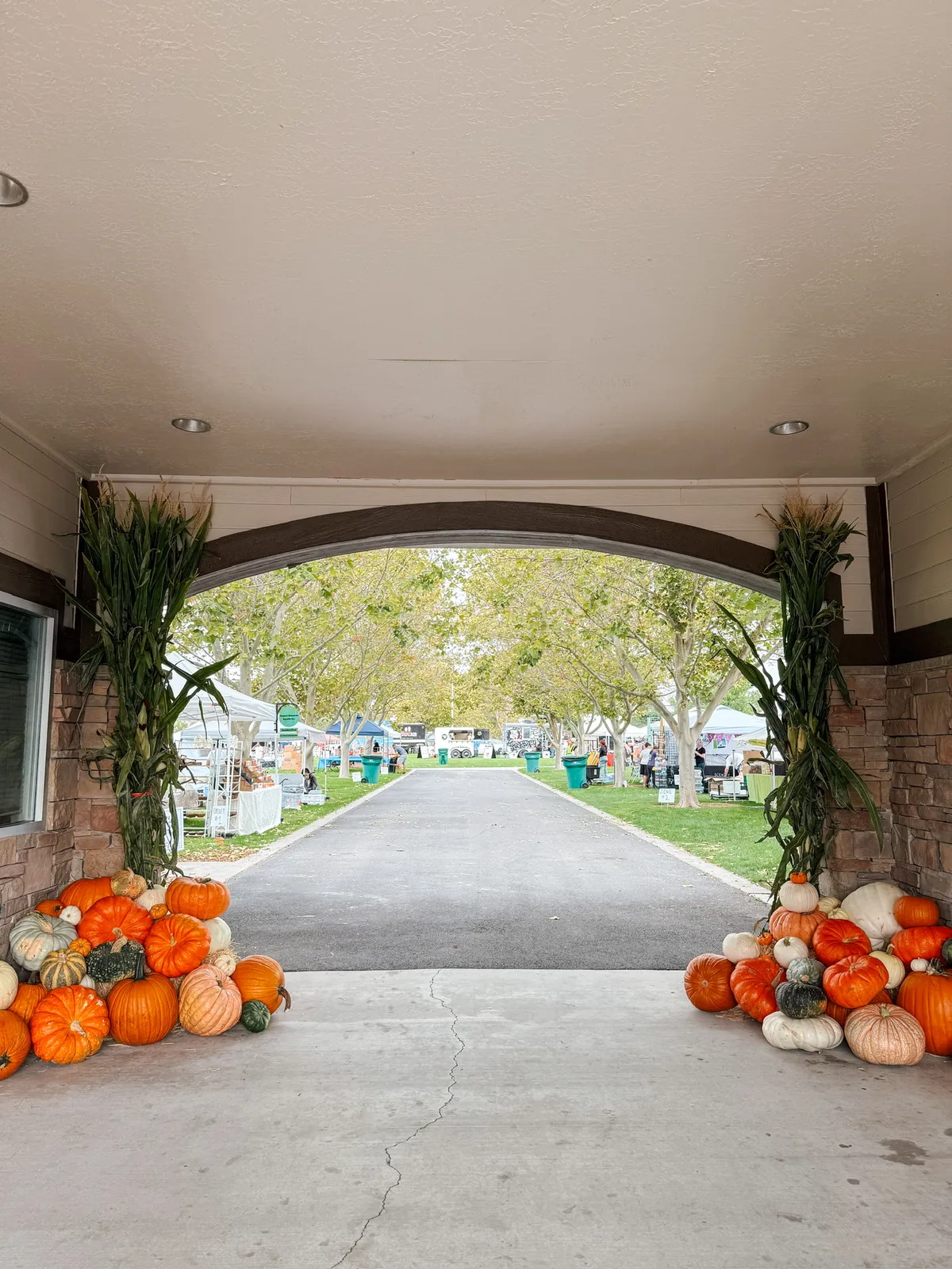 Mountain Pumpkins commercial fall display