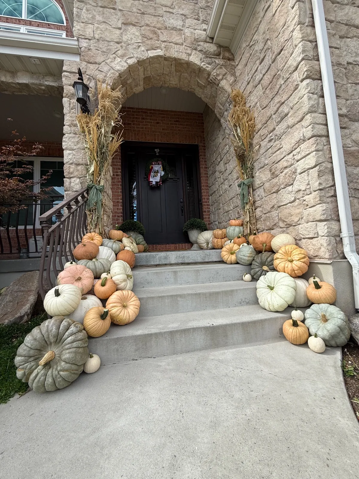 Mountain Pumpkins commercial fall display
